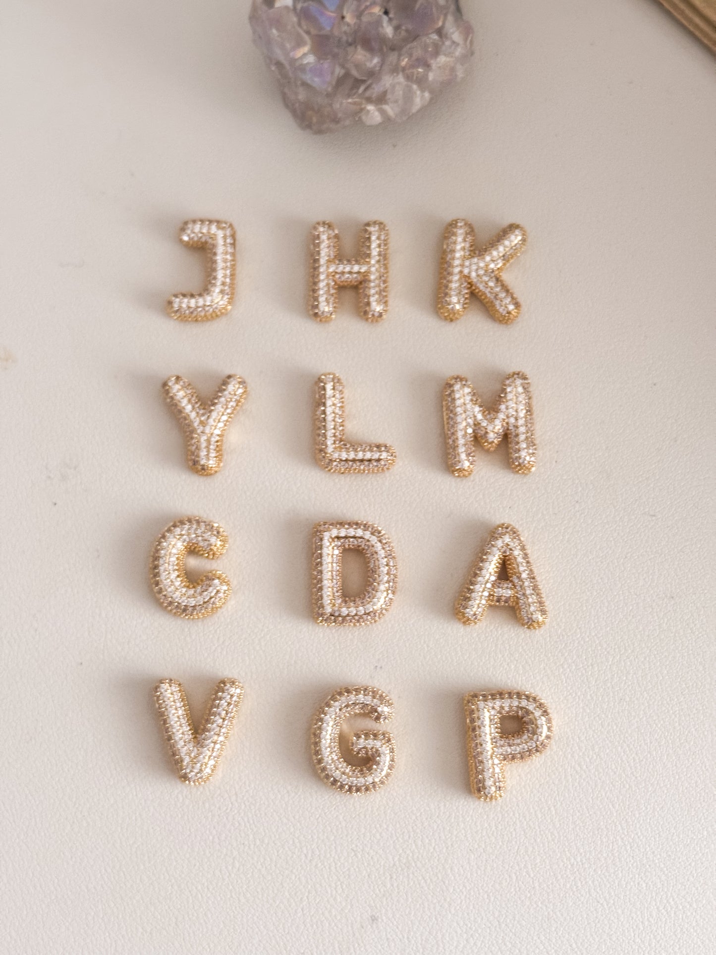 Bubble Initial Necklace
