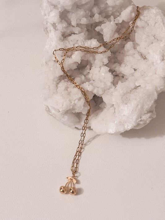 Cherry Gold Necklace