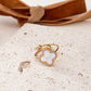 Clover white Ring
